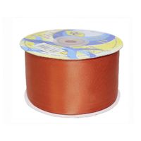 Лента атласная, 50 мм, 164, терракотовый