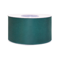 Лента атласная, 50 мм, 168, изумрудный