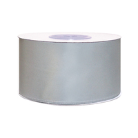 Лента атласная, 50 мм, 176, св.серебро