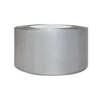 Лента атласная, 50 мм, 180, серый