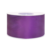 Лента атласная, 50 мм, 188, т.фиолетовый