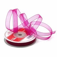 Лента капроновая, 10 мм, 38, фуксия