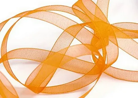 Лента капроновая, 10 мм, 4071, кислотно-оранжевый