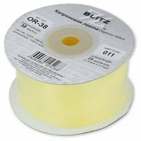 Лента капроновая, 38 мм, 011, светложелтый