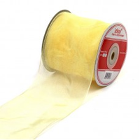 Лента капроновая, 75 мм, 06, светложелтый