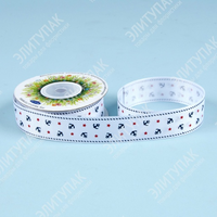 Лента репсовая с принтом 