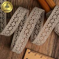 Тесьма вязаная рис 15.01.099, 15 мм, лен