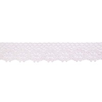 Кружево на коклюшках, белое, перламутр