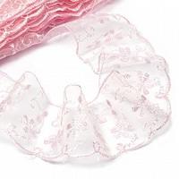 Кружево капроновое, 65 мм, розовый