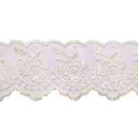 Кружево капроновое, 35 мм, кремовый