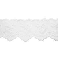 Кружево капроновое, 35 мм,белый