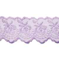 Кружево капроновое, 35 мм, сиреневый