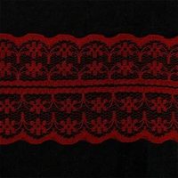 Кружево-трикотаж, 45 мм, 133-2А красный