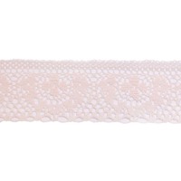 Кружево-трикотаж, 37 мм, арт.187 персиковый