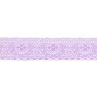 Кружево-трикотаж, 37 мм, арт.187 сиреневый