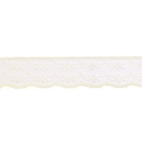 Кружево-трикотаж, 20 мм, 133-1 молочный
