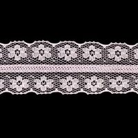 Кружево-трикотаж, 27 мм, 136-2 розовый