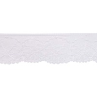 Кружево-трикотаж, 40 мм, 625 белый