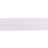 Кружево-трикотаж, 325-2 35 мм, белый