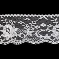 Кружево-трикотаж, 70 мм, 282 белый