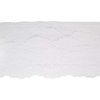 Кружево-трикотаж, 167 мм, белый