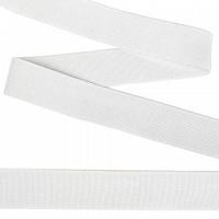 Резинка тканая, 30 мм, белый