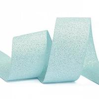 Тесьма киперная метализированная, 25 мм, синий, серебро