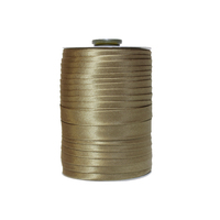 Косая бейка атласная, 15 мм, 053 оттенок хаки