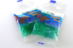 Бисер чешский Preciosa, цв.01164 зеленый, 10/0, круглый прозрачный, 5 гр