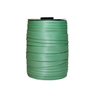 Косая бейка атласная, 15 мм, 91 оттенок зеленого