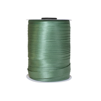 Косая бейка атласная, 15 мм, 107 оттенок зеленого