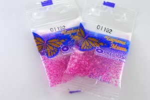 Бисер чешский Preciosa, цв.01192 розовый, 10/0, круглый прозрачный, 5 гр