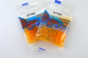 Бисер чешский Preciosa, цв.01182 желтый, 10/0, круглый прозрачный, 5 гр