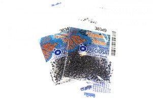 Бисер чешский Preciosa, цв.38349 серый, 10/0, круглый прозрачный, 5 гр