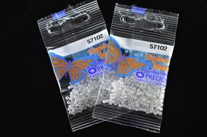 Бисер чешский Preciosa, цв.57102 белый, 10/0, круглый непрозрачный, 5 гр