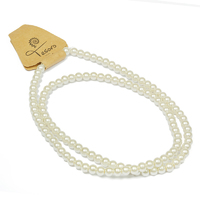 Бусы под жемчуг стекло d=8мм, 005 ваниль