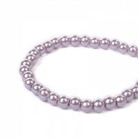 Бусы под жемчуг стекло d=8мм, нежно-сиреневый