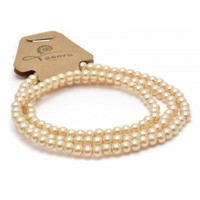 Бусы под жемчуг стекло d=8мм, темно-кремовый