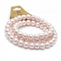 Бусы под жемчуг стекло d=10мм, бледнорозовый