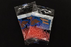 Бисер чешский Preciosa, цв.02291 розовый, 10/0, круглый непрозрачный восковой, 5 гр