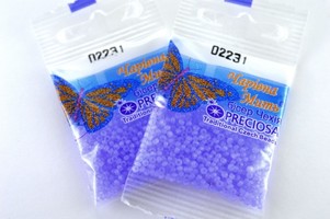 Бисер чешский Preciosa, цв.02231 синий, 10/0, круглый непрозрачный восковой, 5 гр