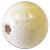 Бусы деревянные круглые d=12 мм, бежевые