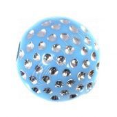 Бусы с иммитацией страз d=10 мм, голубой