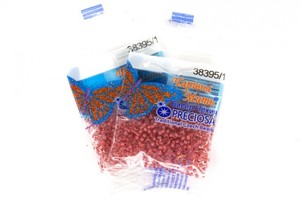 Бисер чешский Preciosa, цв.38395/1 розовый, 10/0, круглый прозрачный, 5 гр