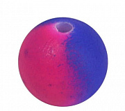 Бусы пластиковые матовые круглые d=10 мм, малиново-васильковый