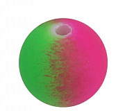 Бусы пластиковые матовые круглые d=10 мм, малиново-зеленый