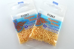 Бисер чешский Preciosa, цв.03282 желтый, 10/0, круглый непрозрачный, 5 гр