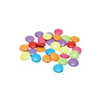 Бусины пластик таблетка d=10Х10 мм, ассорти пастель