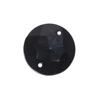 Стразы пришивные "Круг" d=16 мм, черный
