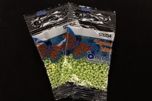 Бисер чешский Preciosa, цв.03254 салатовый, 10/0, круглый непрозрачный, 5 гр